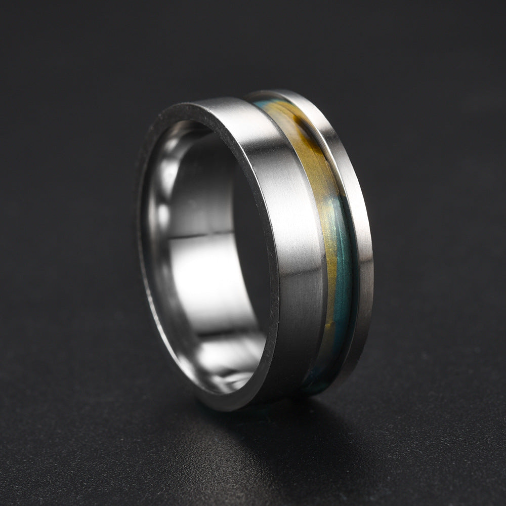 Venta al por mayor Anillos De Acero Inoxidable Para Pareja De Conchas Marinas